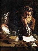 Domenico  Feti Archimedes Thoughtful USA oil painting artist